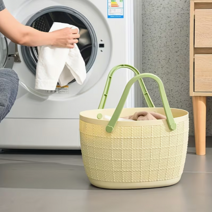 Imitation Rattan Basket with Handle - Small, Medium, Large, XL