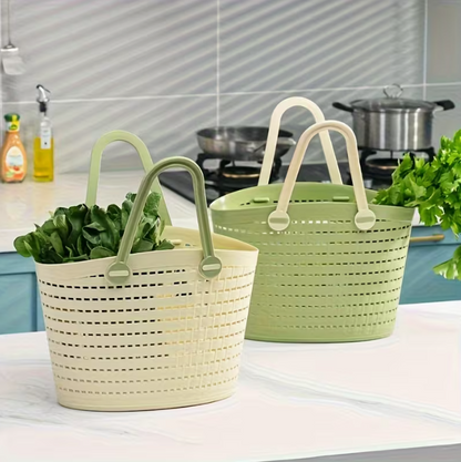 Imitation Rattan Basket with Handle - Small, Medium, Large, XL