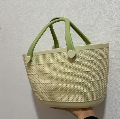 Imitation Rattan Basket with Handle - Small, Medium, Large, XL