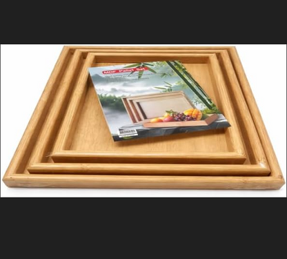 Wooden Tray Set - 3 PCS