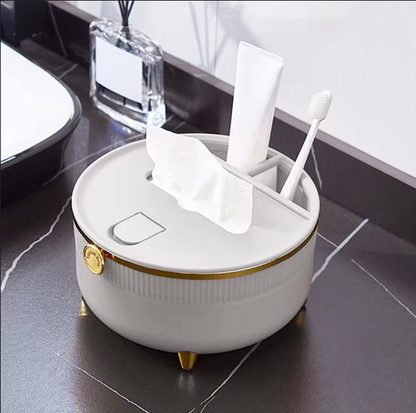 Luxury Tissue Box with Remote Holder