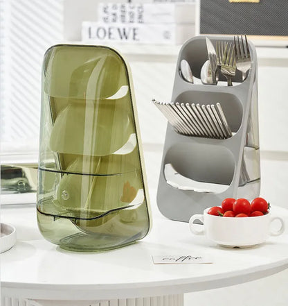 Standing Spoon Rack – Premium Multi-Compartment Cutlery & Utensil Organizer