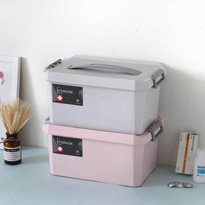 Storage Box Grey – Premium Multi-Purpose Organization & First Aid Caddy