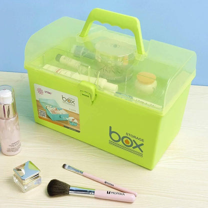 Storage Box Large (Square) – Premium Multi-Purpose Organizer with Tiered Tray