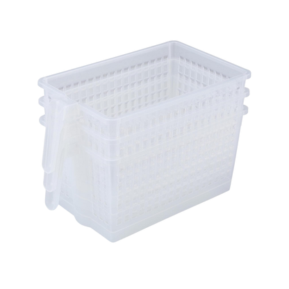 Fridge Basket with Handle – Premium Ventilated Refrigerator Organizer