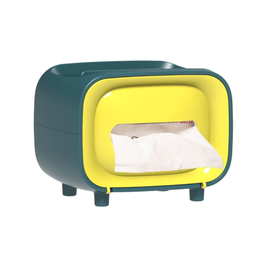 Tissue Box Radio – Creative Retro-Style Desktop Organizer & Phone Stand