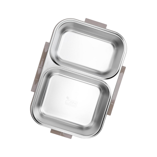 Lunch Box SS with Fork & Spoon – Insulated Stainless Steel Meal Set