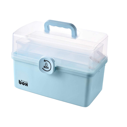 Lockable Plastic Medicine Storage Box with Handle – Large Capacity