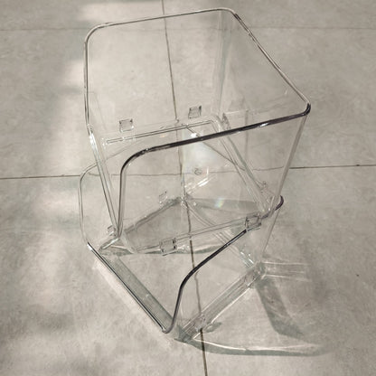 Acrylic Stackable Basket – Premium Clear Multi-Use Storage Organizer