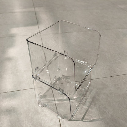Acrylic Stackable Basket – Premium Clear Multi-Use Storage Organizer