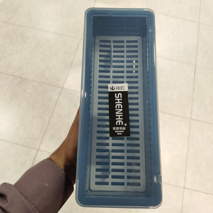 Spoon Box – Hygienic Desktop Cutlery Organizer with Protective Lid