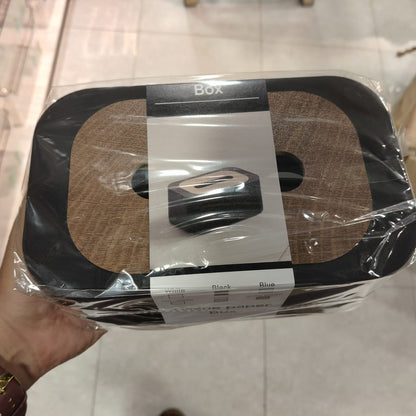 Tissue Box Black Wood & White Wood – Japanese-Style Minimalist Organizer