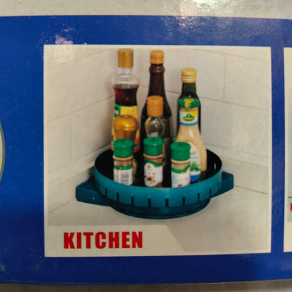 Revolving Corner – Premium Wall-Mounted Multifunctional Rotary Shelf