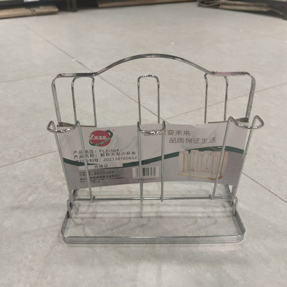 Glass Rack / Holder (Steel) – Premium Multi-Compartment Kitchen Organizer