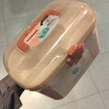 Medicine Chest White/Pink – Premium Health & Life Storage Box