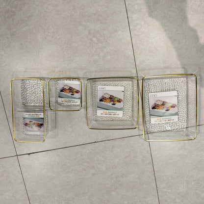Remikim Golden – Premium Partitioned Acrylic Serving Tray Series