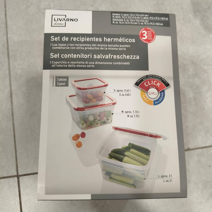 Fridge Box Set 3 PCS Germany – Premium Airtight Food Preservation System