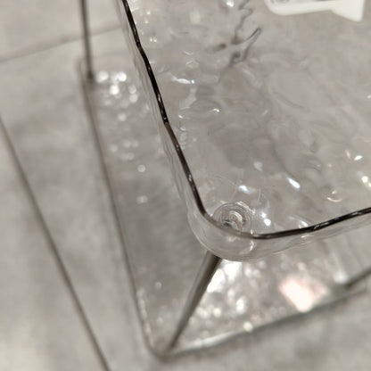 Storage Rack 2 Layer Small – Premium Crystal-Clarity Vanity & Bathroom Tiered Caddy