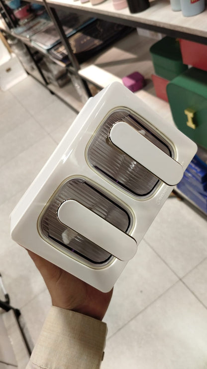 Wall Mounted Two Sets of Seasoning Boxes (2 Compartments)