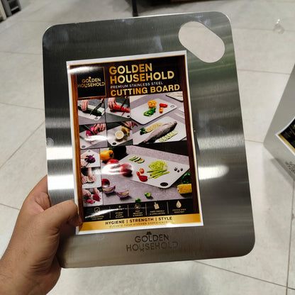 Stainless Steel Cutting Board Wood Vinyl Back Finish - Heavy Duty Stainless Steel Board