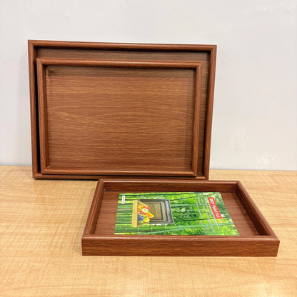 Wooden Tray Set - 3 PCS