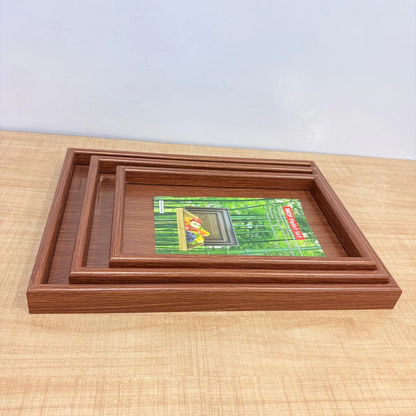 Wooden Tray Set - 3 PCS