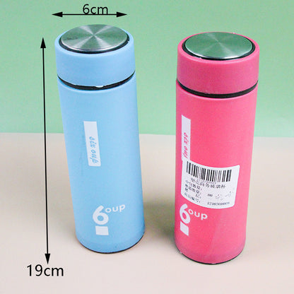 Double-Wall 450ml  Glass Travel Tumbler with Protective Matte Sleeve