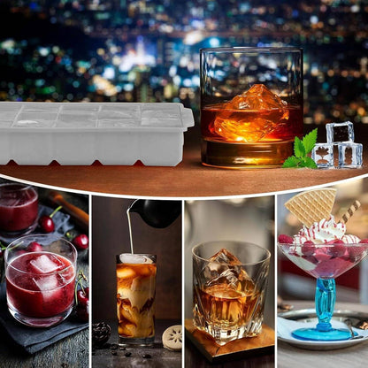 Ice Tray with Protective Lid – 18 & 24 Cube Options