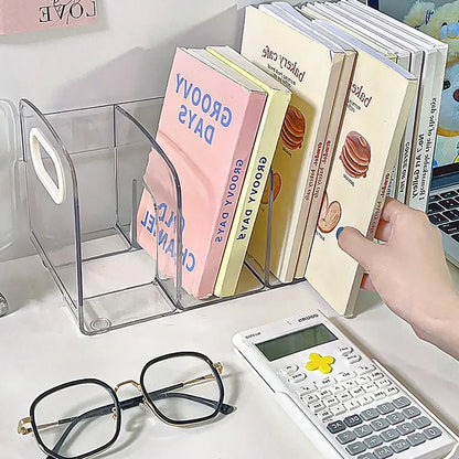 Book Rack – Sleek Minimalist Multi-Compartment Desktop Organizer