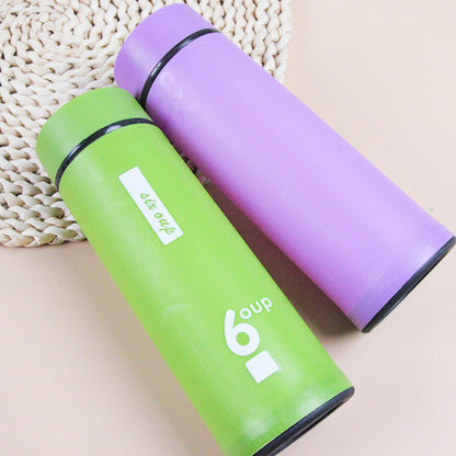 Double-Wall 450ml  Glass Travel Tumbler with Protective Matte Sleeve