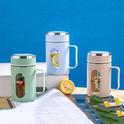 Office Cup – Double-Layer Glass & Insulated Mug