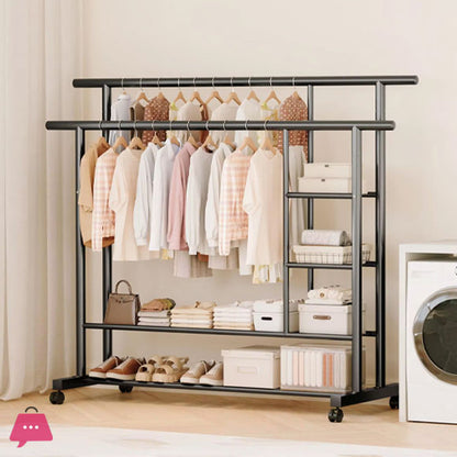 Titan Double-Rod Heavy Duty Garment Station