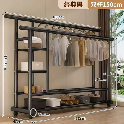 Titan Double-Rod Heavy Duty Garment Station