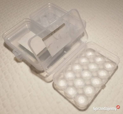 Egg Box with Lid Plastic - Medium, Large