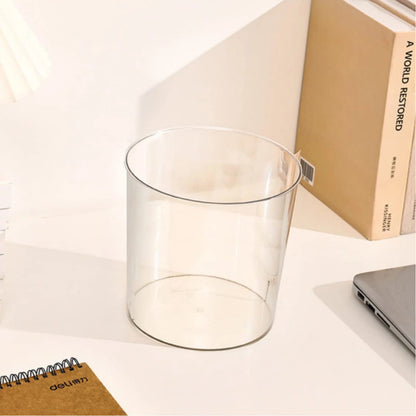 Waste Paper Acrylic Small – Premium Minimalist Clear Trash Container