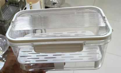 Acrylic Fridge Box – Premium High-Clarity Storage with Integrated Drain Tray